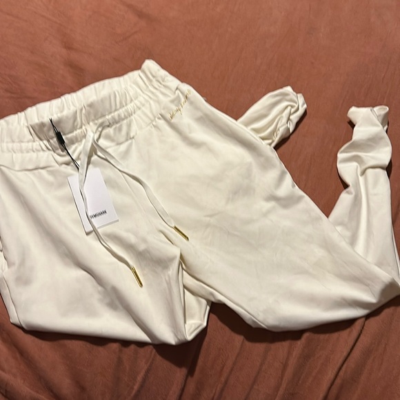 Gymshark x Whitney Simmons Unbleached Joggers size Small - Picture 1 of 8